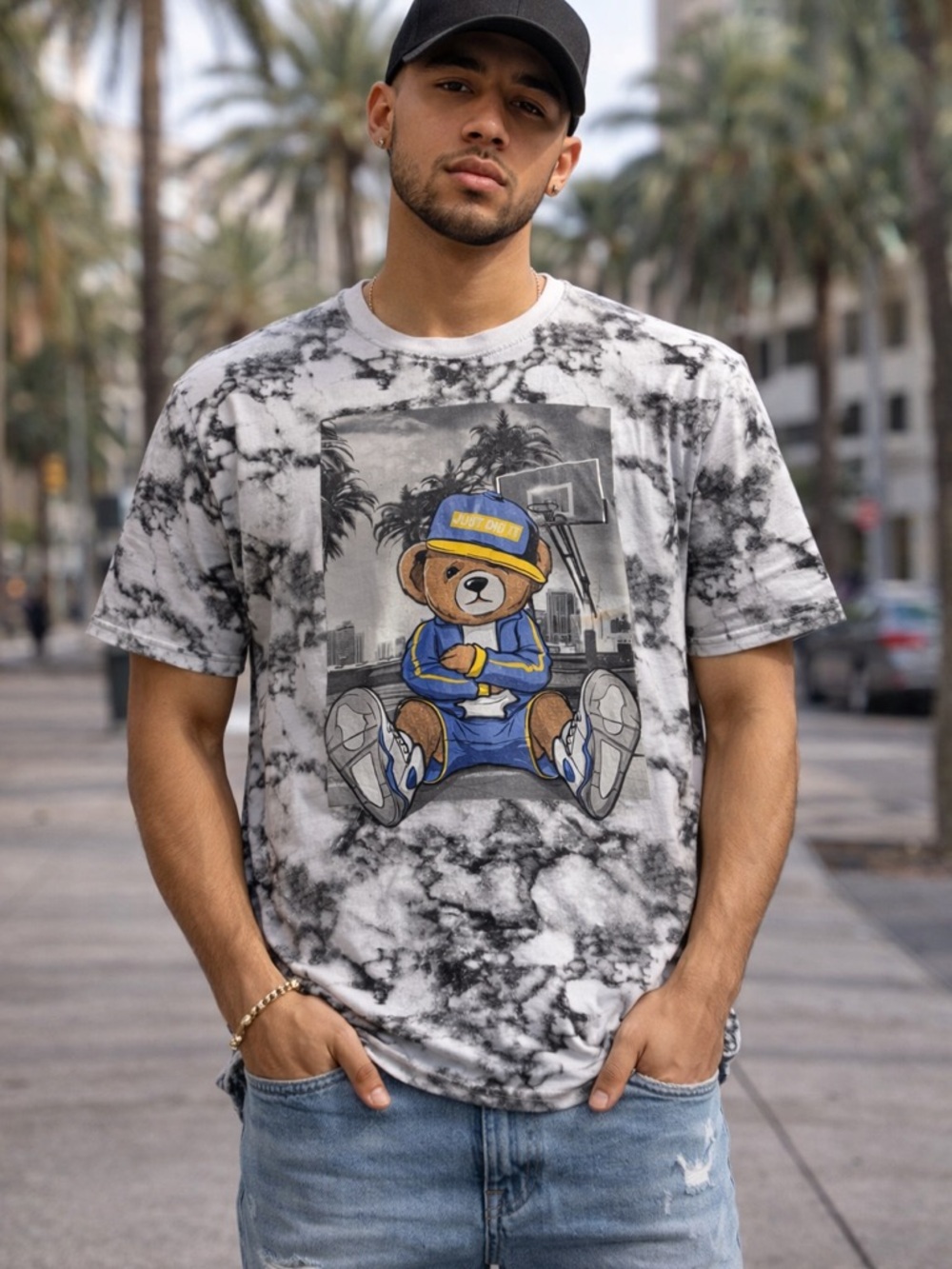 Launder Bailey Apparel UCLA Teddy bear "JUST DID IT" T-shirt size XL